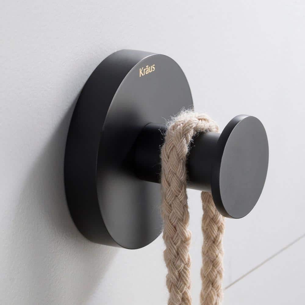 Elie Bathroom Robe and Towel Hook in Matte Black price history on PriceWatchPro