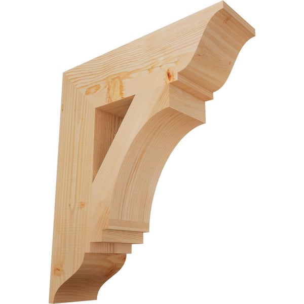 Ekena Millwork 5.5 in. x 26 in. x 22 in. Douglas Fir Imperial Traditional Smooth Bracket