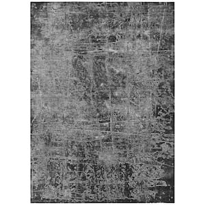 Chantille ACN559 Gray 10 ft. x 14 ft. Machine Washable Indoor/Outdoor Geometric Area Rug
