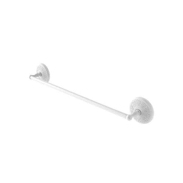 Allied Brass Monte Carlo 18 in. Towel Bar in Matte White
