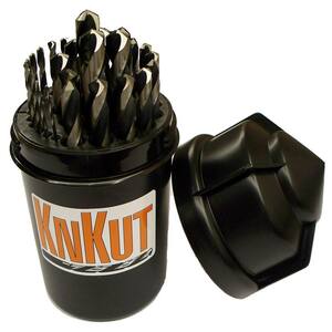 KnKut 5 Piece Left Hand Jobber Length Drill Bit Set KNK5KK6 Brand New! 