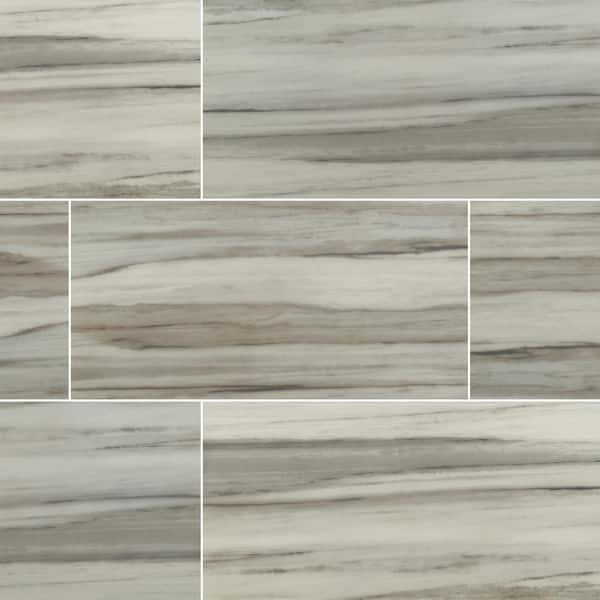 MSI Take Home Tile Sample - Lindell Celeste 4 in. x 4 in. Polished Porcelain Floor and Wall Tile