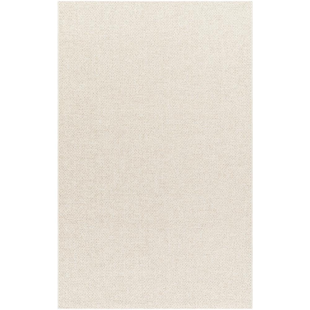 Natural Off-White Synthetic Flat Woven Indoor/Outdoor Rug