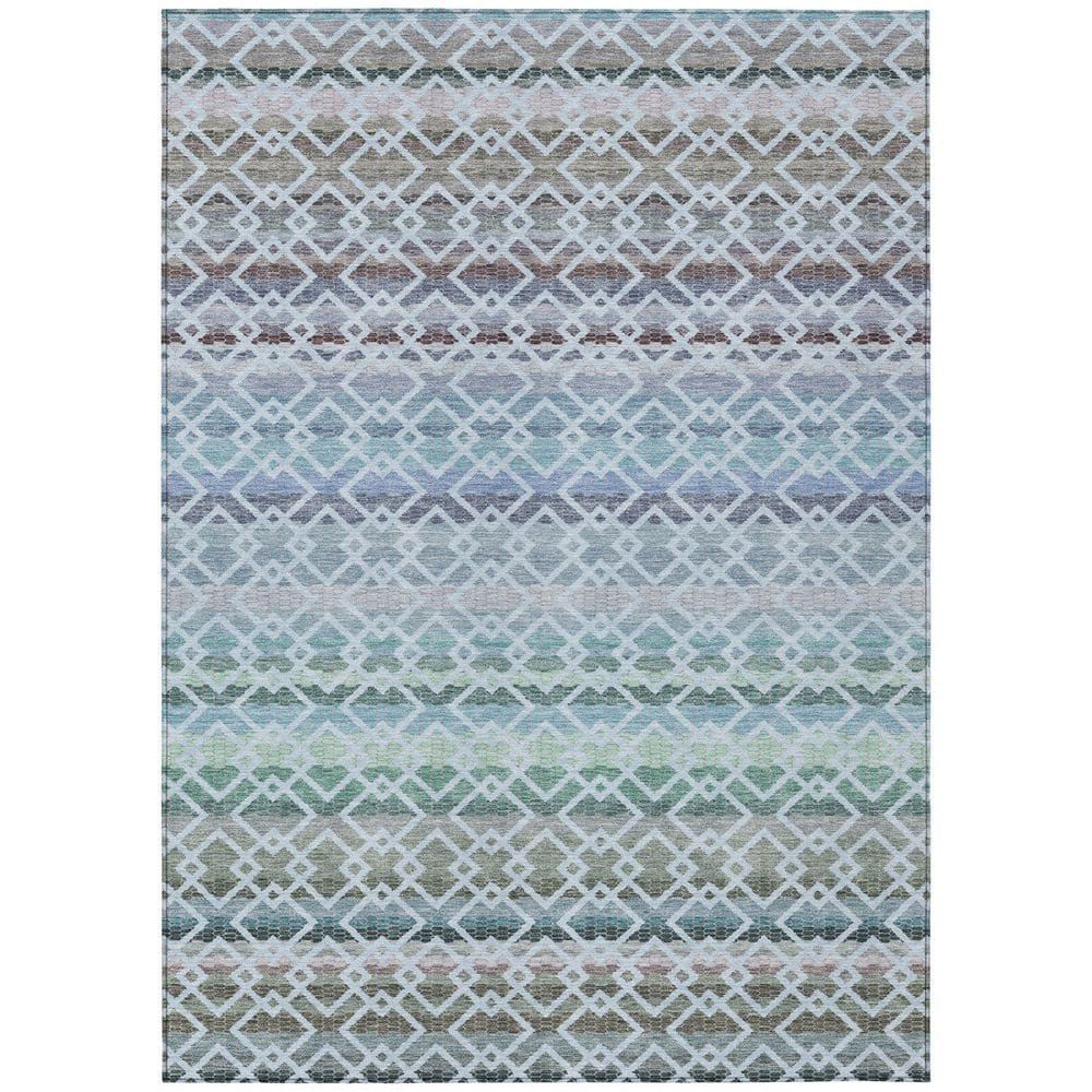 Chantille Machine Washable Indoor/Outdoor Abstract ACN2531 Sky 9 ft. x 12 ft. Area Rug price history on PriceWatchPro