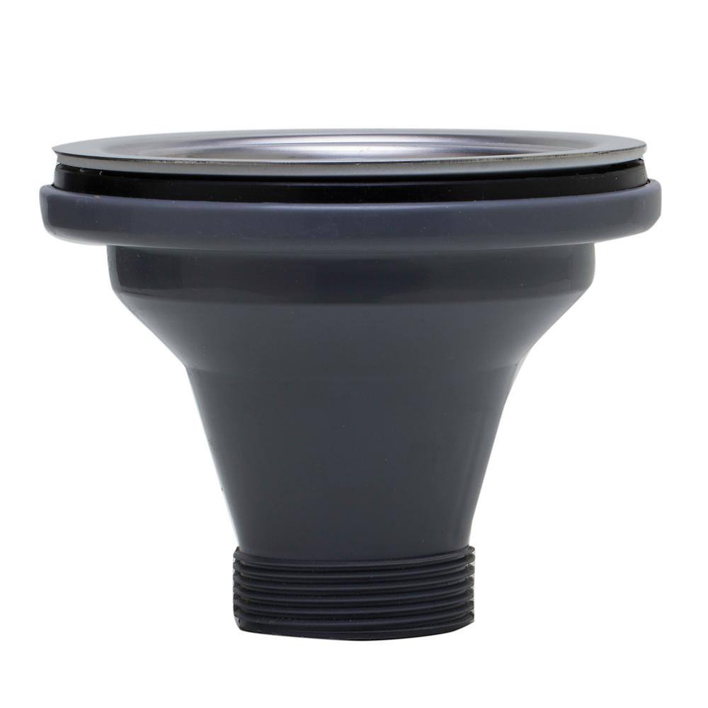 Polished Stainless Steel 3.5'' Basket Strainer Drain
