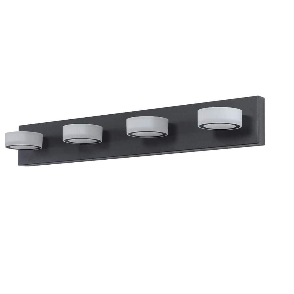 29.1 in. 4-Light Black Bathroom LED Vanity Light with Dimmable and 360° Swivel Range price history on PriceWatchPro