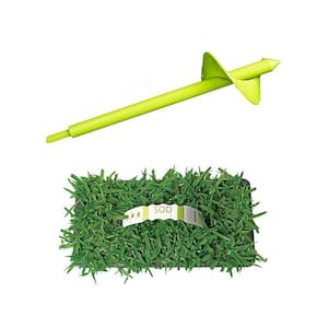 St Augustine Palmetto Sod/Grass Plugs 64-Count/SP Power Planter Bundle - Natural, Affordable Lawn Improvement