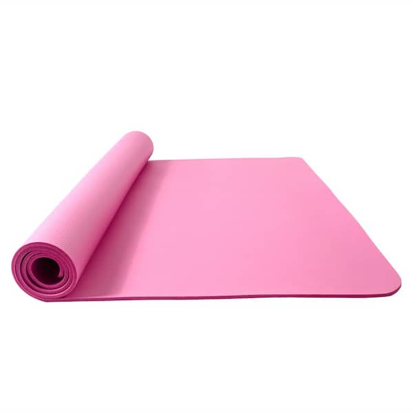 Yoga Mat Non Slip, Pilates Fitness 72x24, Parfait Pink & Gray