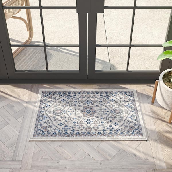 Hampton Oriental Cream 2 ft. x 3 ft. Indoor Area Rug
