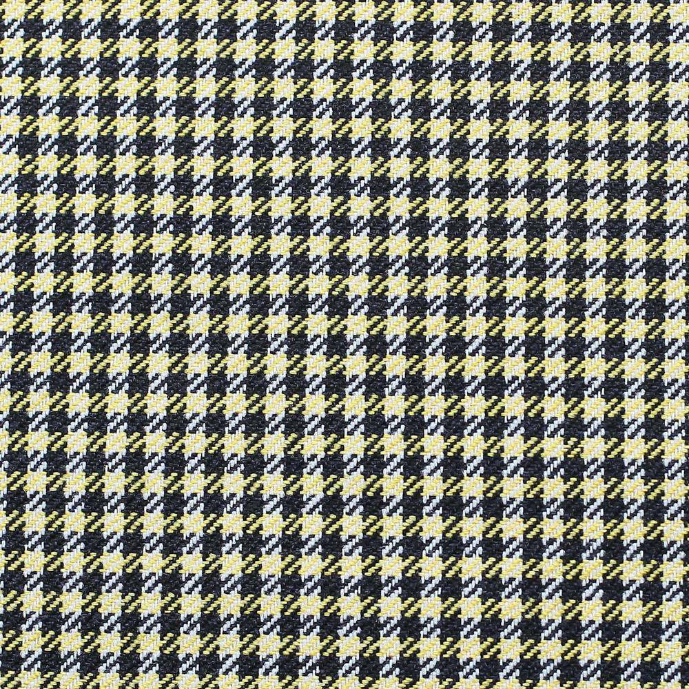 Yellow Houndstooth Jacquard Lumbar Pillow Covers Set of 2