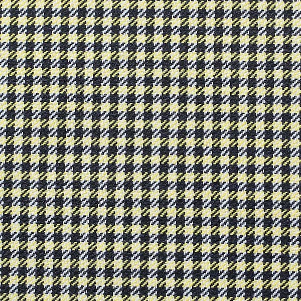 Set Of 2 Yellow Houndstooth Pillow Covers