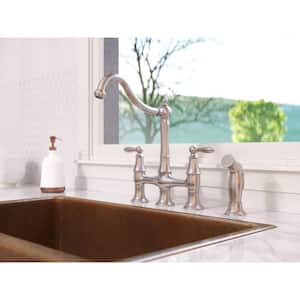 Stainless Steel Pfister Bridge Kitchen Faucets F 031 4cos E4 300 
