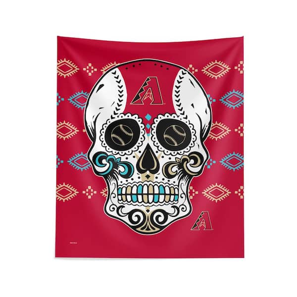 THE NORTHWEST GROUP MLB Diamondbacks Candy Skull Printed Wall Hanging