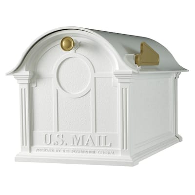 Whites Aluminum Residential Mailboxes Mailboxes The Home Depot