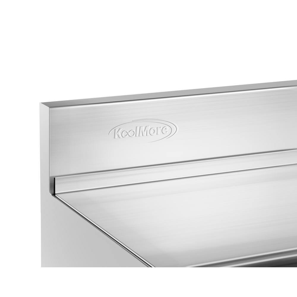 36" Stainless Steel Commercial Underbar Ice Bin with Sliding Lid