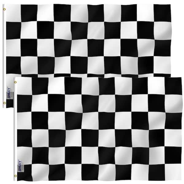 Chequered Racing flag  5ft x 3ft Flag  with brass eyelets