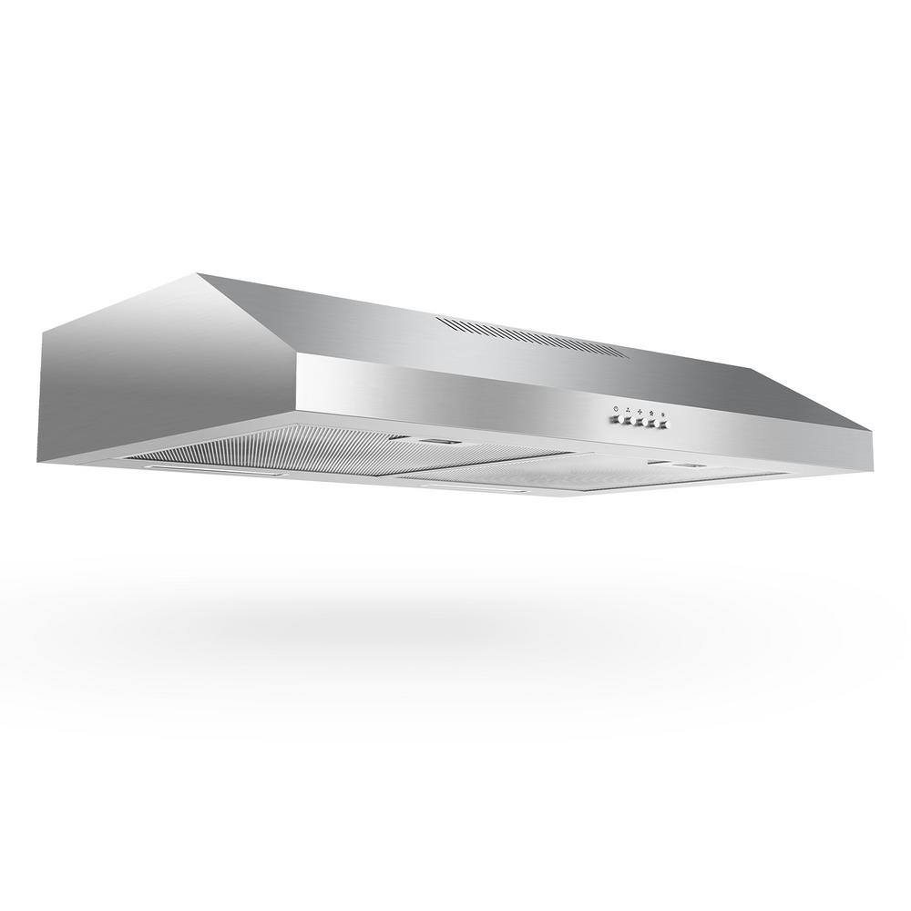 30 in. 900 CFM Convertible Ductless Under Cabinet Range Hood With 3 Speed Exhaust Fan and 2 LED Lights, Stainless Steel price history on PriceWatchPro