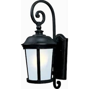 Dover 10 in. W 1-Light Bronze Outdoor Wall Lantern Sconce