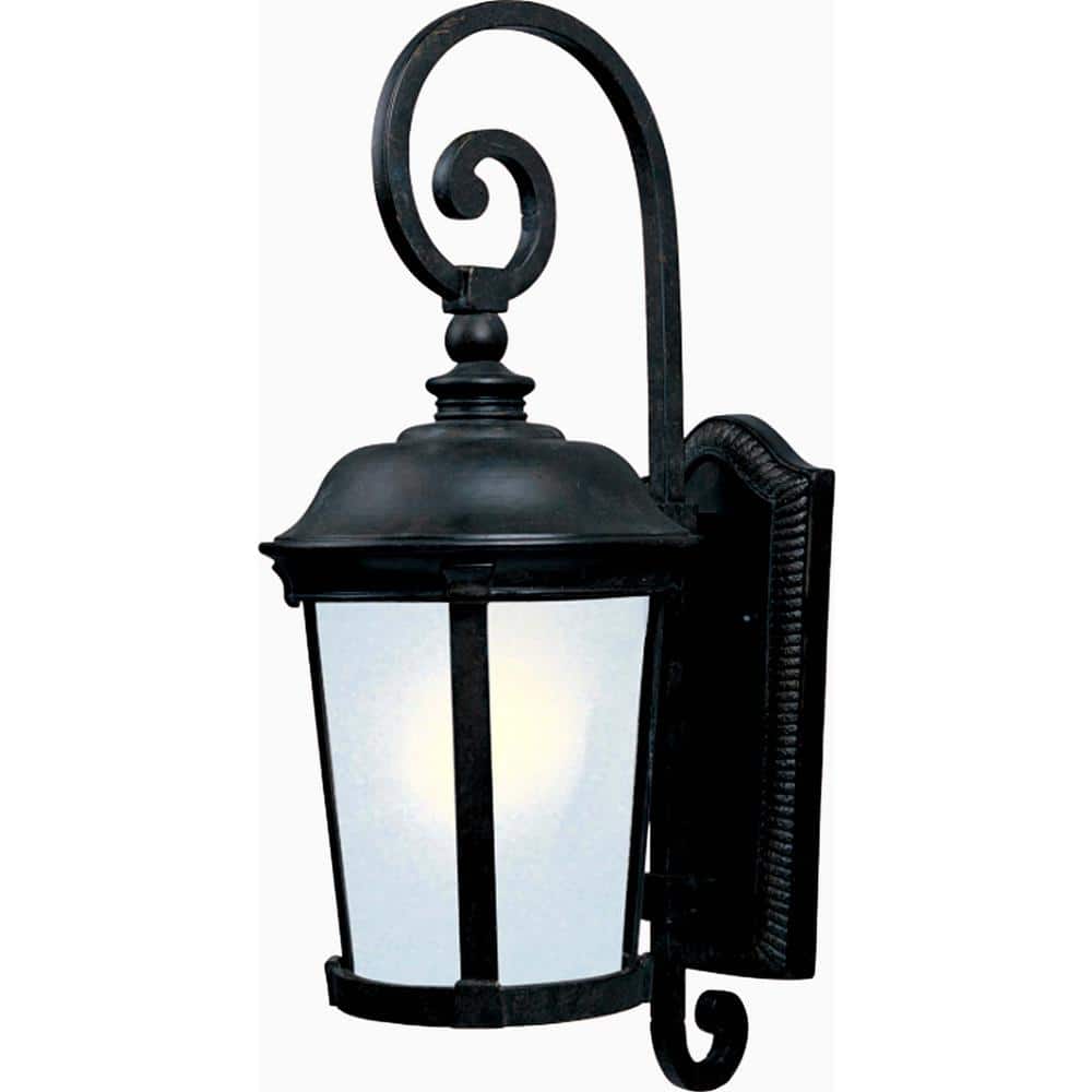 Dover 10 in. W 1-Light Bronze Outdoor Wall Lantern Sconce price history on PriceWatchPro