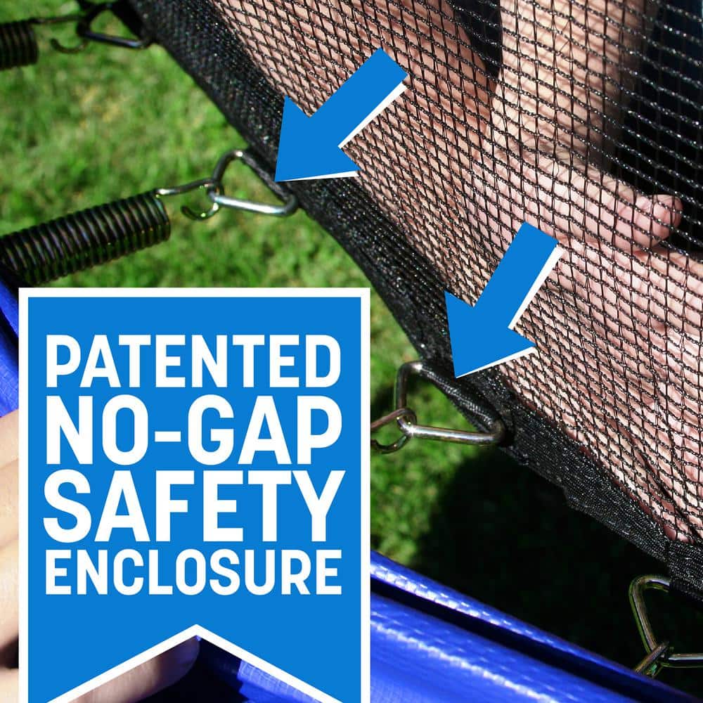 12 ft Green Round Trampoline with Enclosure and Galvanized Steel Frame