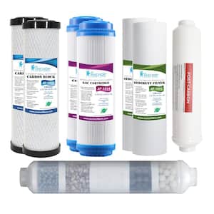 1-Year Replacement Water Filter Cartridge Set for 6-Stage RO System without Membrane