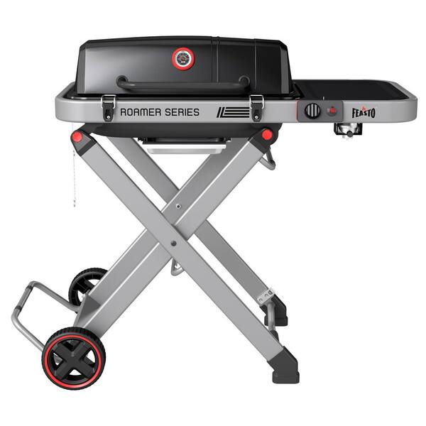 FEASTO Portable Propane Gas Grill in Black with Grill and Griddle Bundle  GRS01B