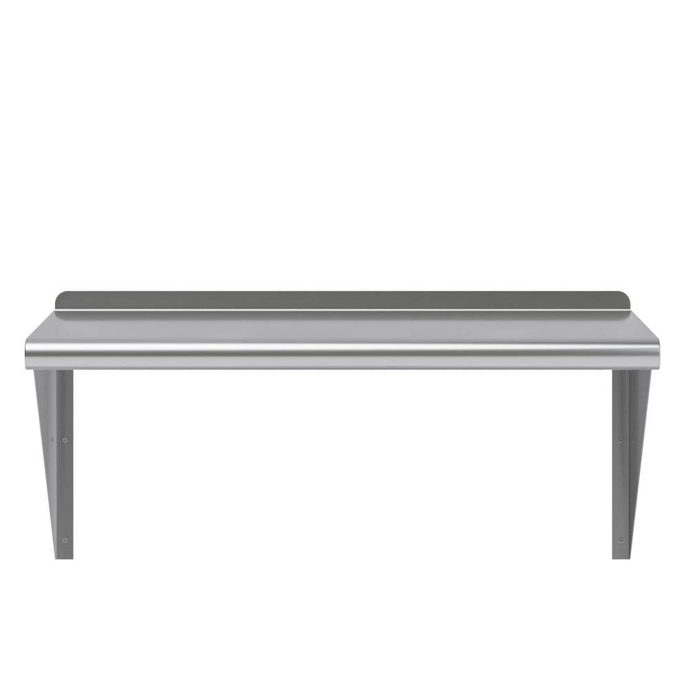18" x 30" Stainless Steel Wall Shelf with Brackets