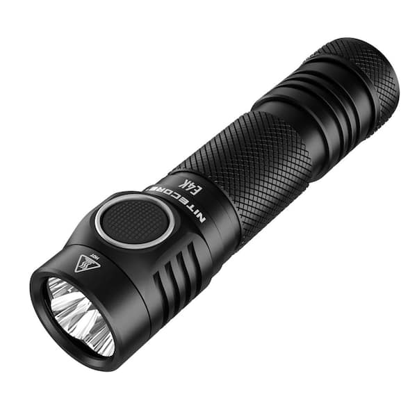 NITECORE 4400 Lumens Flashlight with USB Rechargeable Battery E4K - The  Home Depot