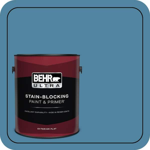 BEHR ULTRA 1 gal. #S490-5 Jay Bird Flat Exterior Paint & Primer