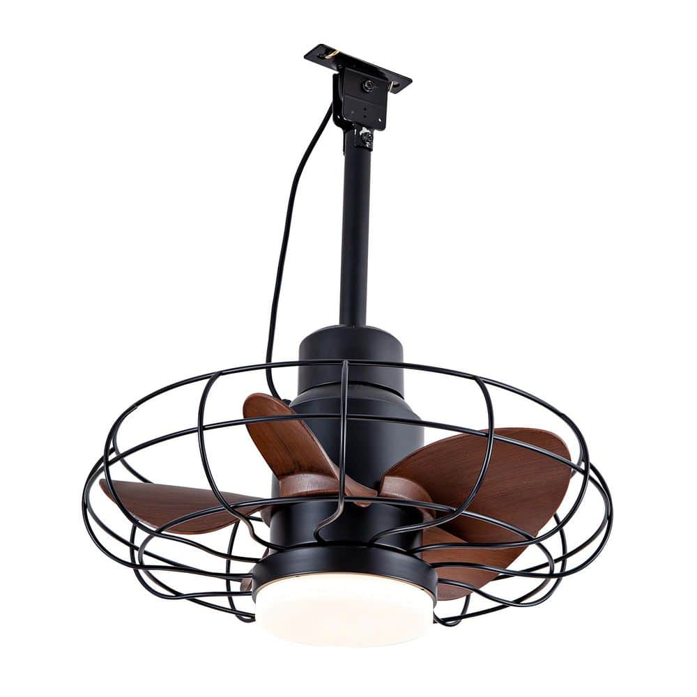 AurCore 19 in. Outdoor Plug in Downrod Caged Ceiling Fan with Light and Remote Included, for Patios, Gazebo and Pergola price history on PriceWatchPro