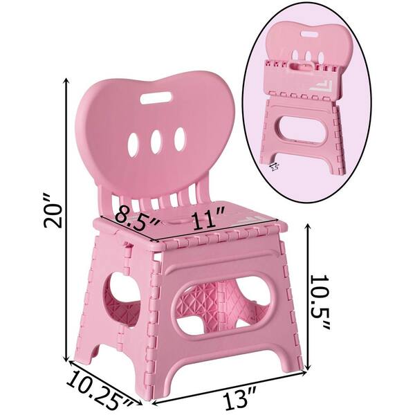 Plastic stool best sale with back support