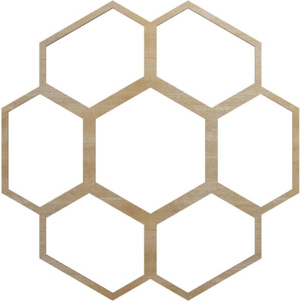 Ekena Millwork 24 in. x 10.25 in. x 0.25 in. Wood Medallion Moulding