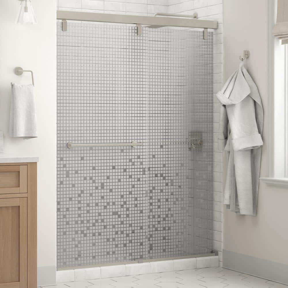 Delta Everly 60 x 711/2 in. Frameless Mod SoftClose Sliding Shower