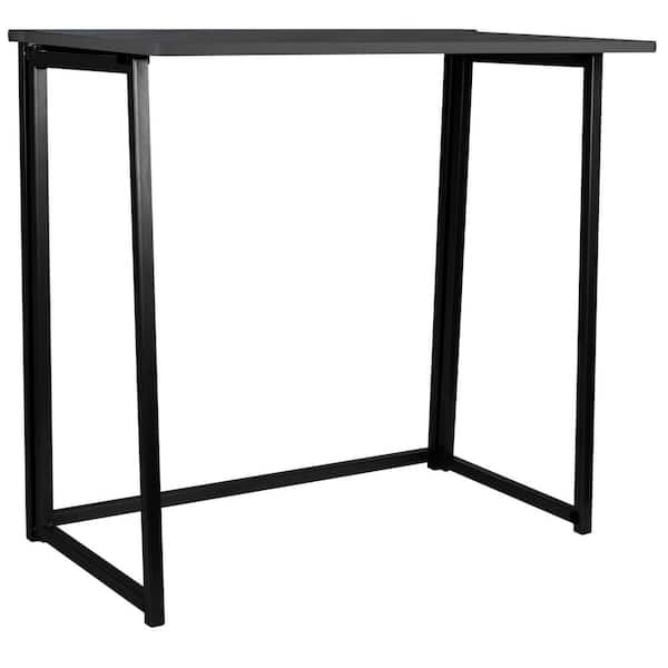 ORGANIZE IT ALL Foldable 17.7 in. MDF Board Grey Desk 3737-GRAY