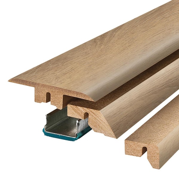 PERFORMANCE ACCESSORIES Desert 0.75 in. T x 2.37 in. W x 78.7 in. L Textured Wood Look Laminate Moulding/Trim 4 in 1 Molding