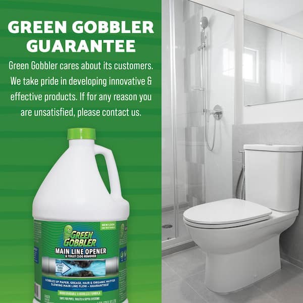 Green Gobbler 1 Gal. Drain and Toilet Clog Dissolver G8032D - The Home Depot