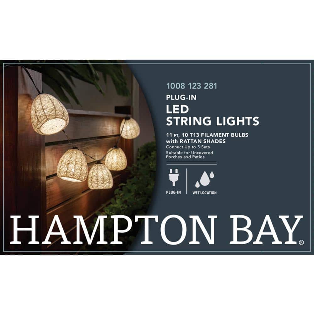 White Warm White LED Outdoor Mini Bulb String Light