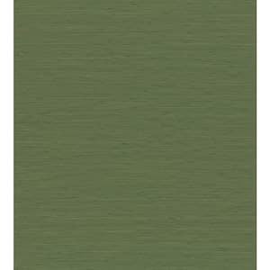 Kira Green Hemp Grasscloth Wallpaper Sample