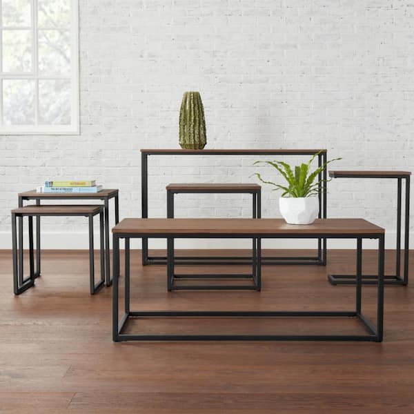 wood top nesting tables