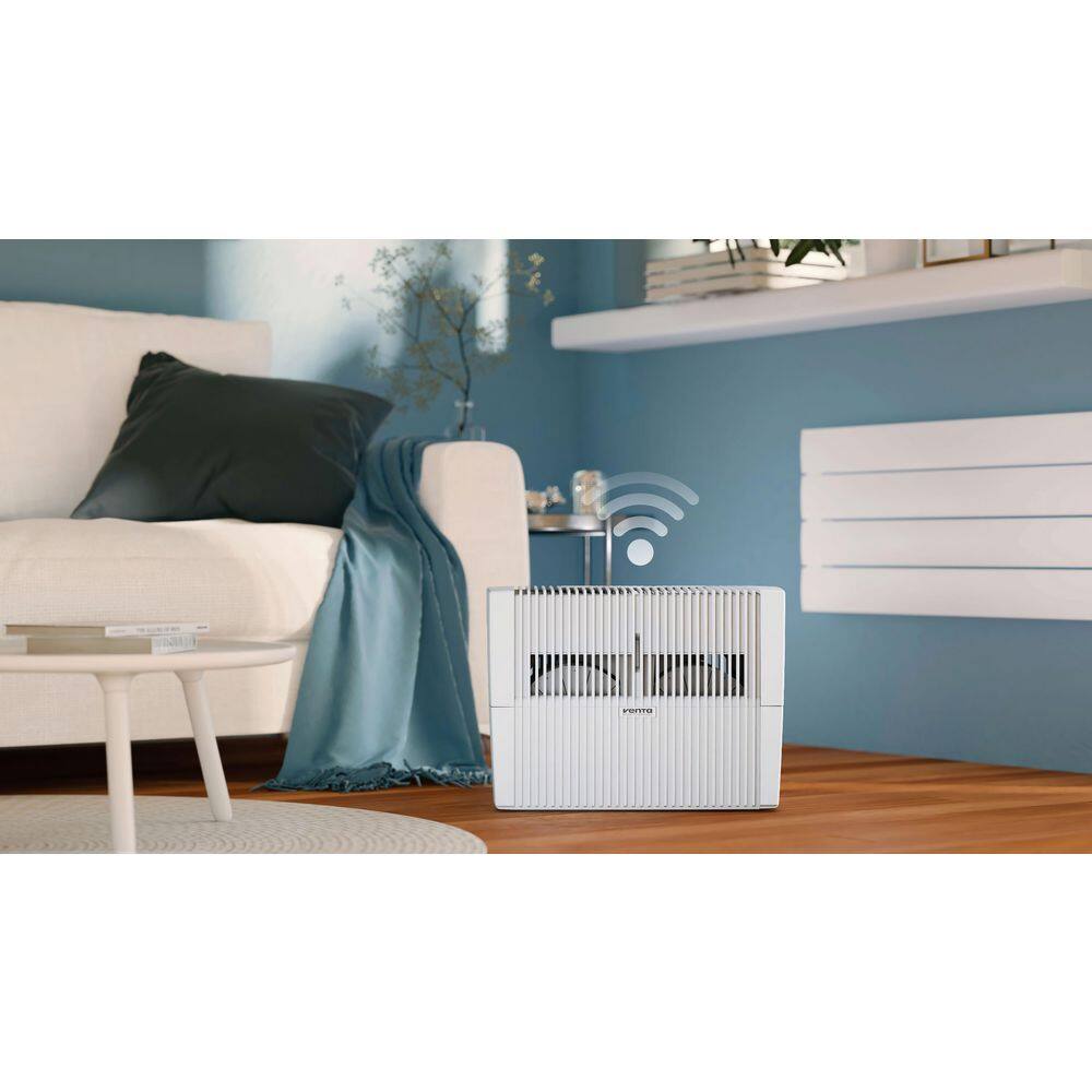White Filter-Free Evaporative Humidifier with Touch Display