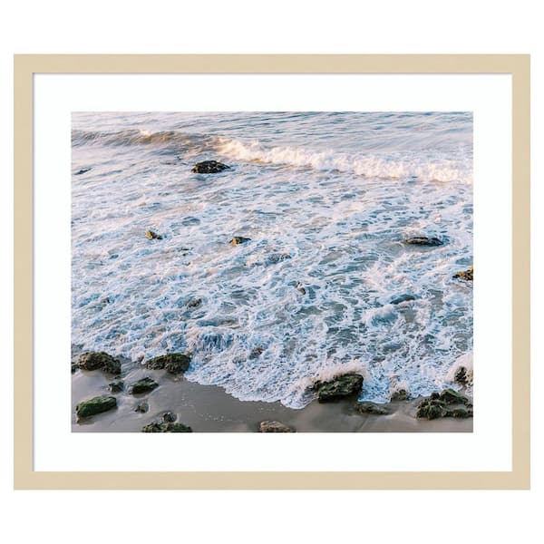Amanti Art Low Tide II by Justine Milton 25 in. W x 21 in. H. Wood Framed Wall Art Print Framed in Brown