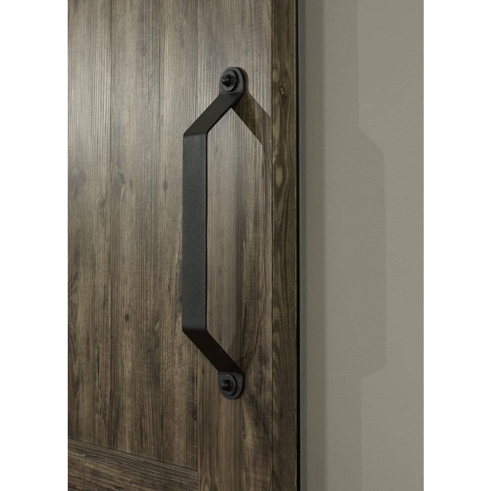 Millbrooke Weathered Grey PVC Barn Door with Acrylic Window