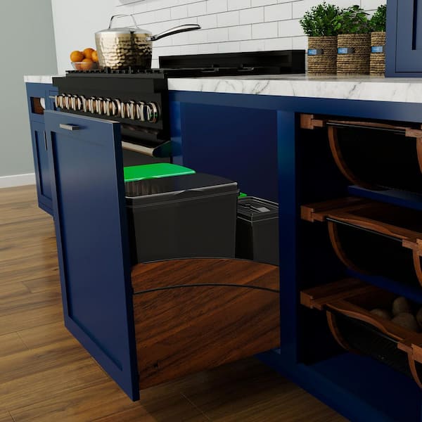 Craftsman Collection Double Pullout Trash Cans and Compost Bins