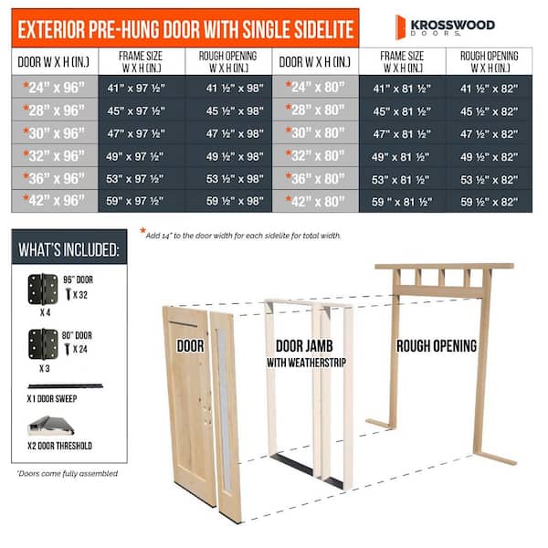50 in. x 80 in. Knotty Alder Left-Hand/Inswing 6-Lite Beveled Clear Glass Amaretto Stain Wood Prehung Front Door w/ LSL