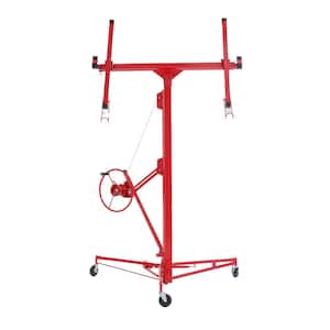 11 ft. Drywall Panel Hoist Jack Lifter Drywall Lift Panel Lift in Red