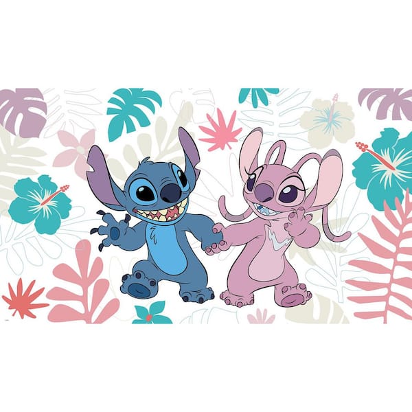 【Disney】ミニチュアコレクション　壁掛け　木製　ᒍOᒪᒪY COUNTRY RoomMates Disney 72-in by 126-in Stitch and Angel Peel and Stick
