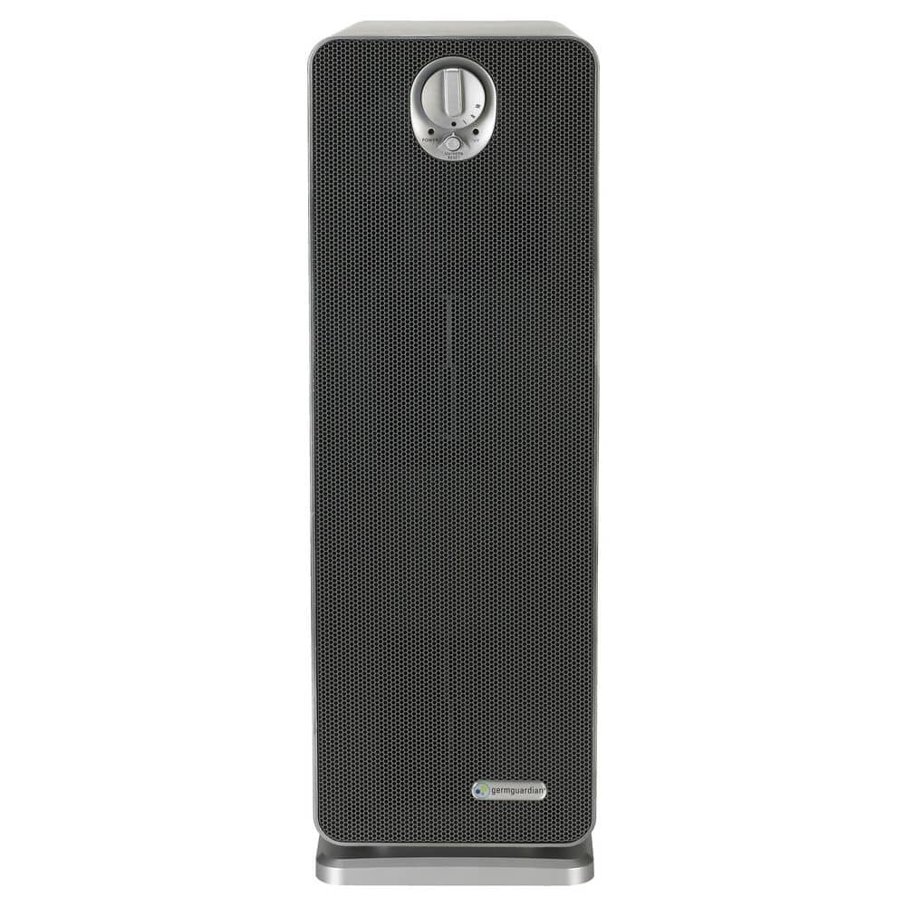 728 sq. ft. HEPA Pure Filter Tower Air Purifier 22 in. Silver for Home, UV-C, Wildfire Smoke, Dust, Odors, Allergens price history on PriceWatchPro