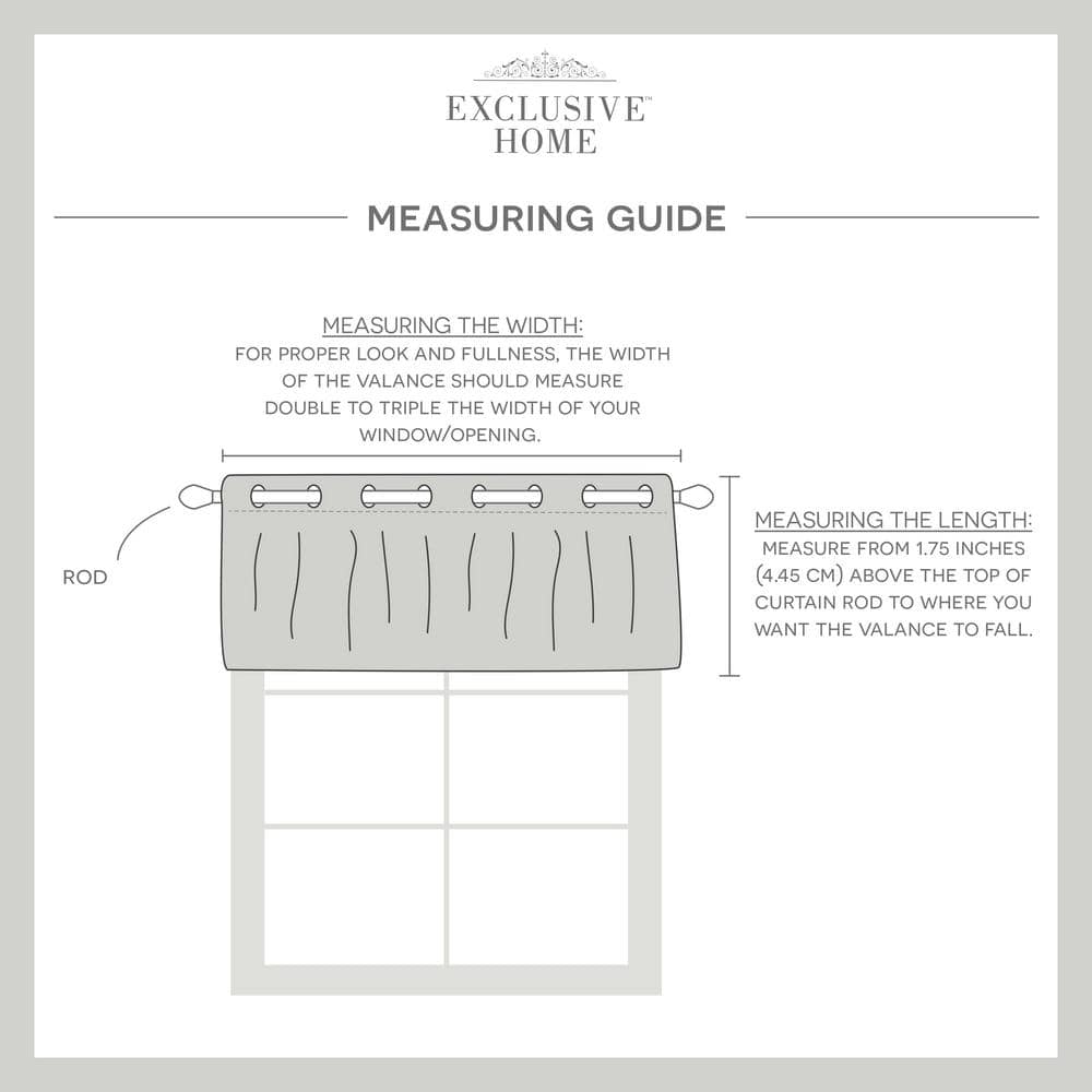 Winter White Linen-Look Light Filtering Grommet Valance