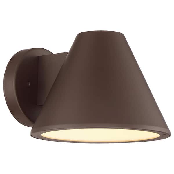 Access Lighting 1-Light Bronze LED Outdoor Wall Lantern Sconce (1-Pack)
