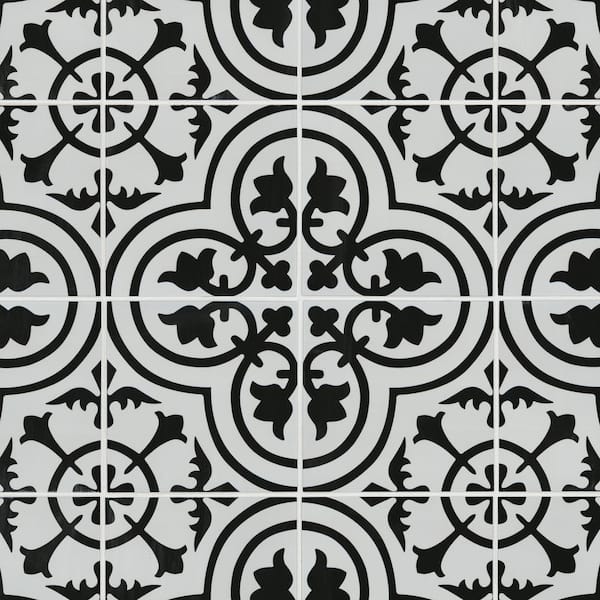 Amantus 8 in. x 8 in. Matte Porcelain Encaustic Floor and Wall Tile (5.16 sq. ft. /Case)